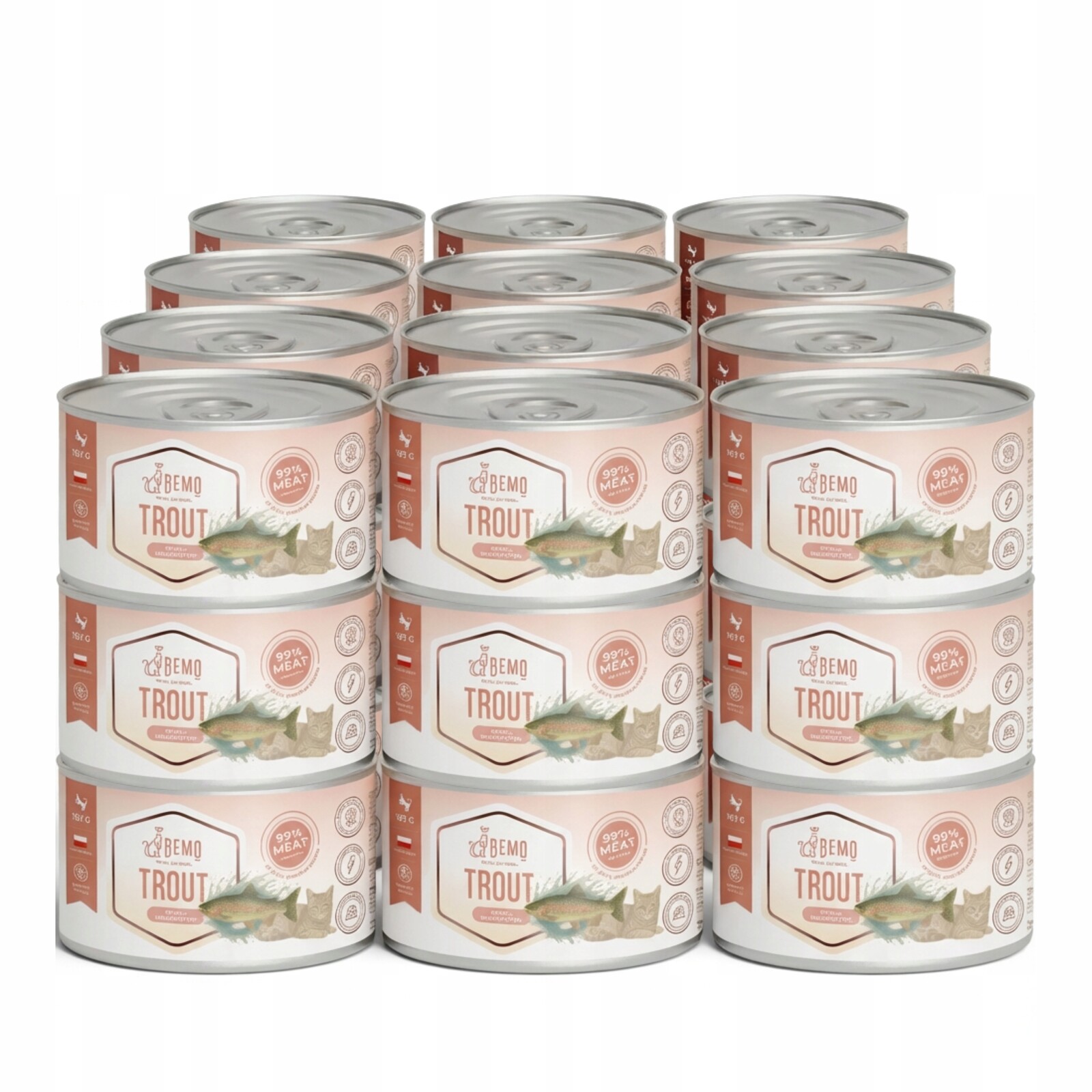 Krmivo mokré pro kočky konzerva 185 g Bemo Cat Trout pstruh hypoalergenní