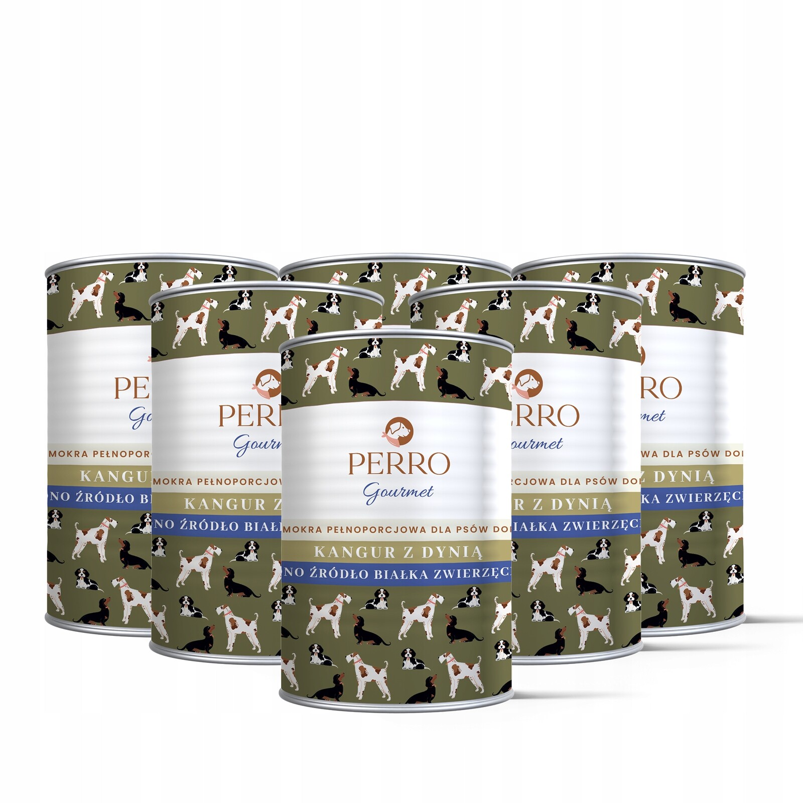 Perro Gourmet Monoproteinové Krmivo Mokrý klokan s dýní pro psa 6x400 g