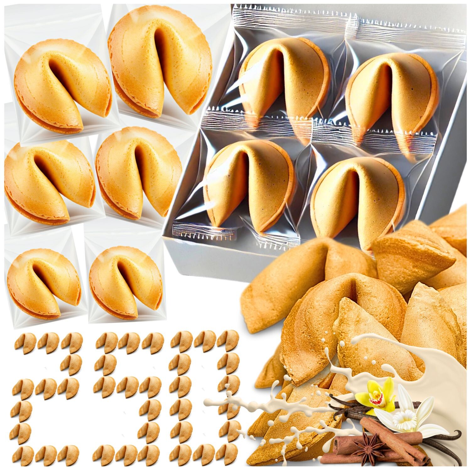 Sušenka s věštbou štěstí pro různé příležitosti, poděkování hostům x250