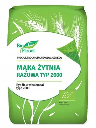 5X Bio Planet Žitná mouka jednorázová typ 2000 Bio 1 kg