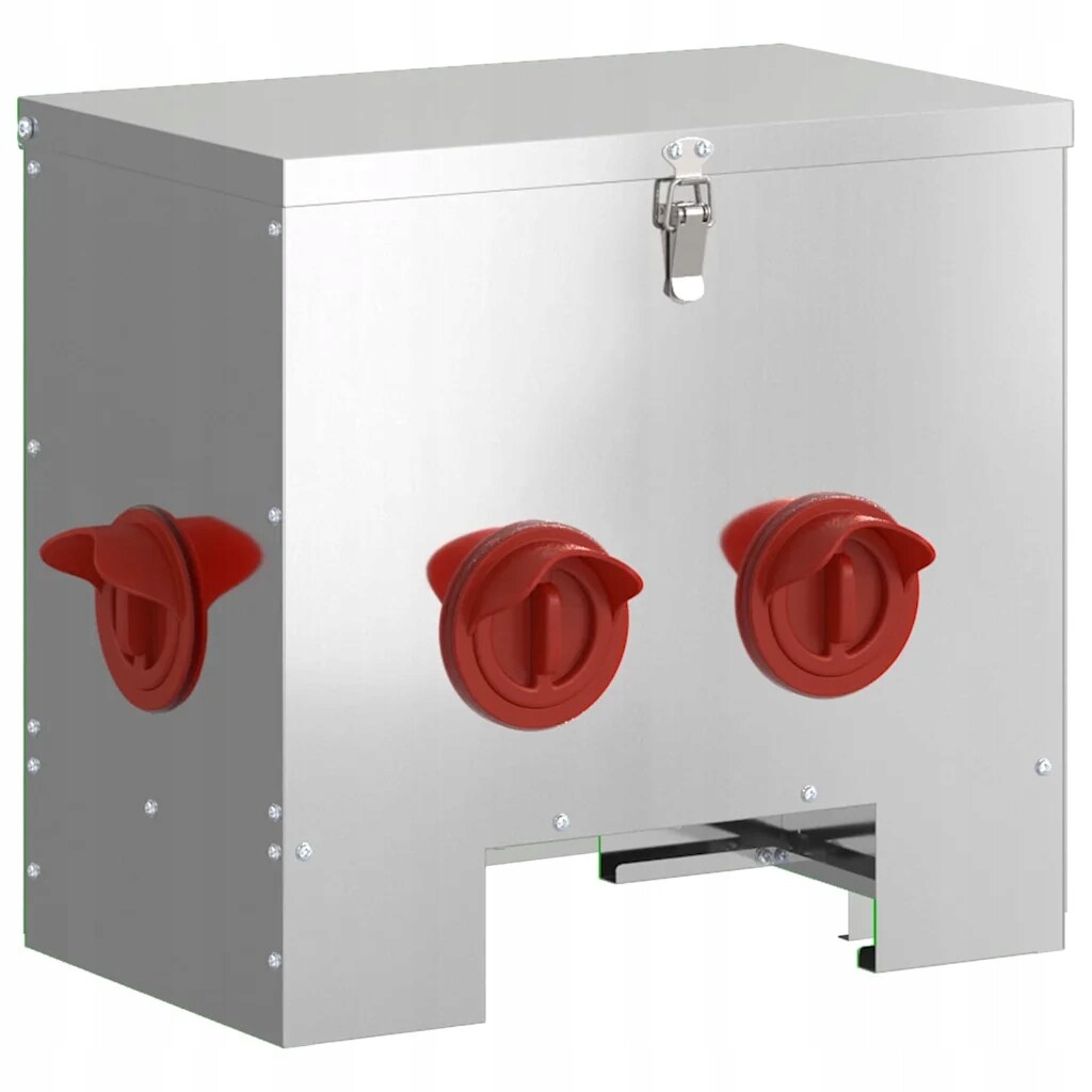 Krmítko pro slepice Stříbrná 60.5 x 29 x 51 cm Pozinkovaná ocel