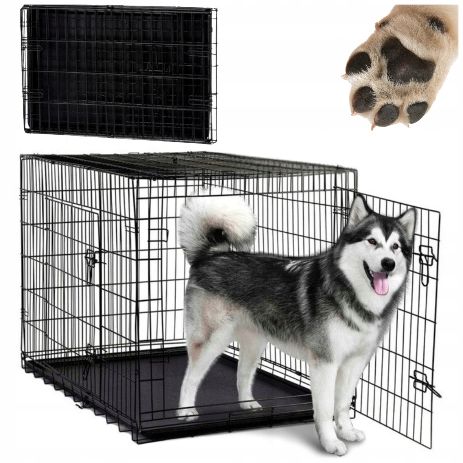 Kotec Pro Psa Kočku Kennelová Klec Přepravka Do Auta 89x56x63 cm