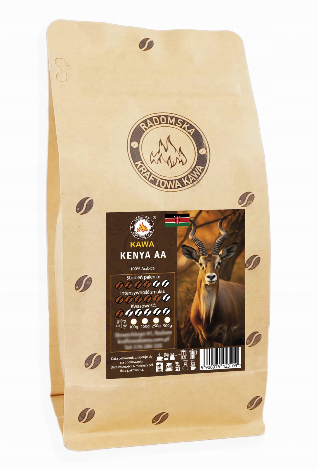Káva Keňa Aa 500 g Arabica 100%