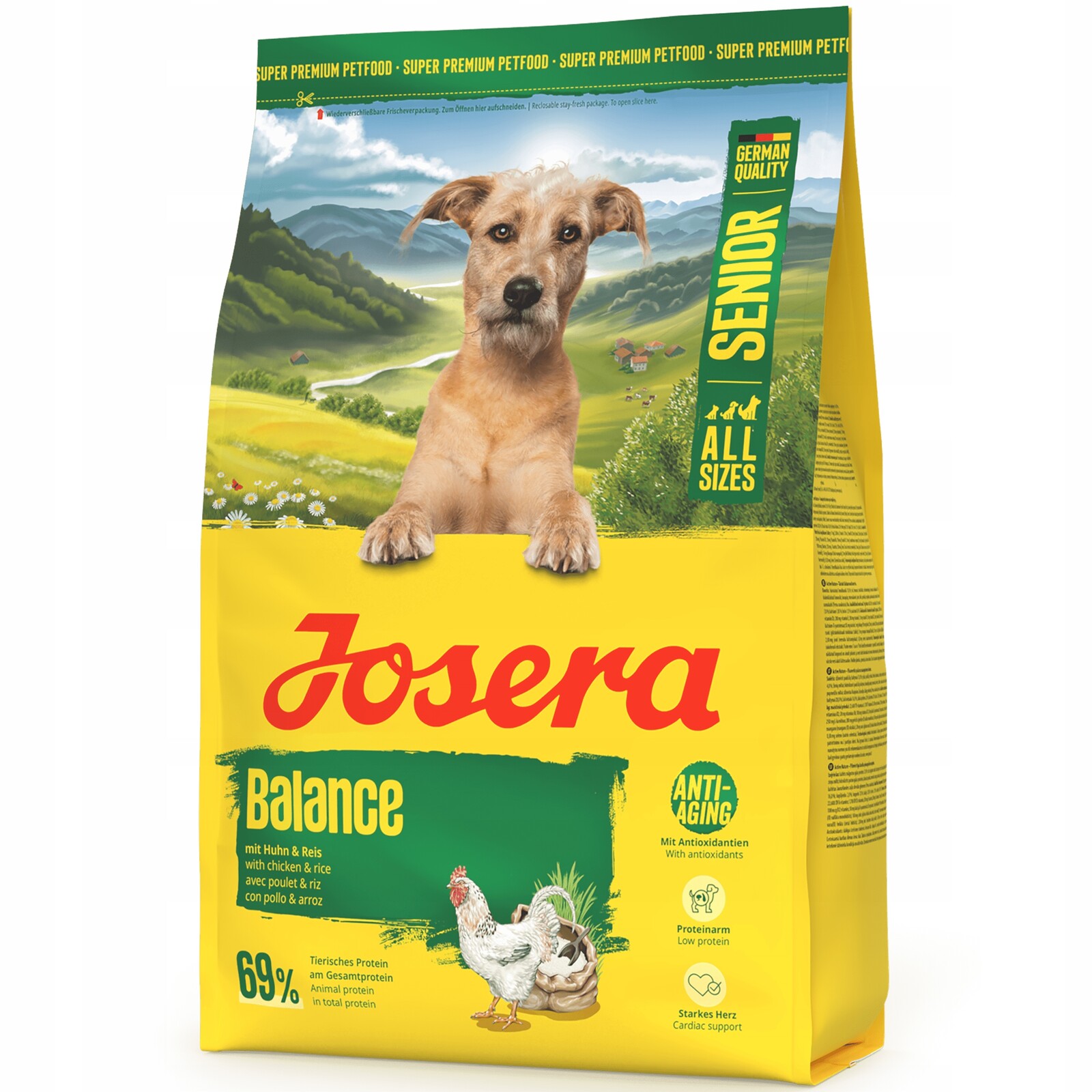 Josera Senior Balance 3kg Krmivo pro starší psy Podpora srdce