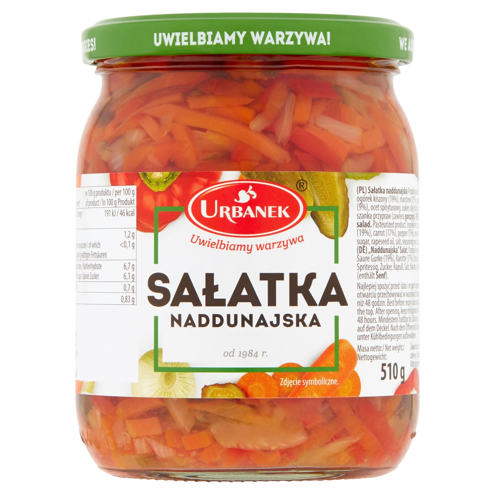 Podunajský salát 510 g Urbanek