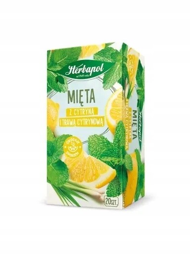 8 x Čaj Máta s citronem a citronovou trávou 30 g (20 sáčků)