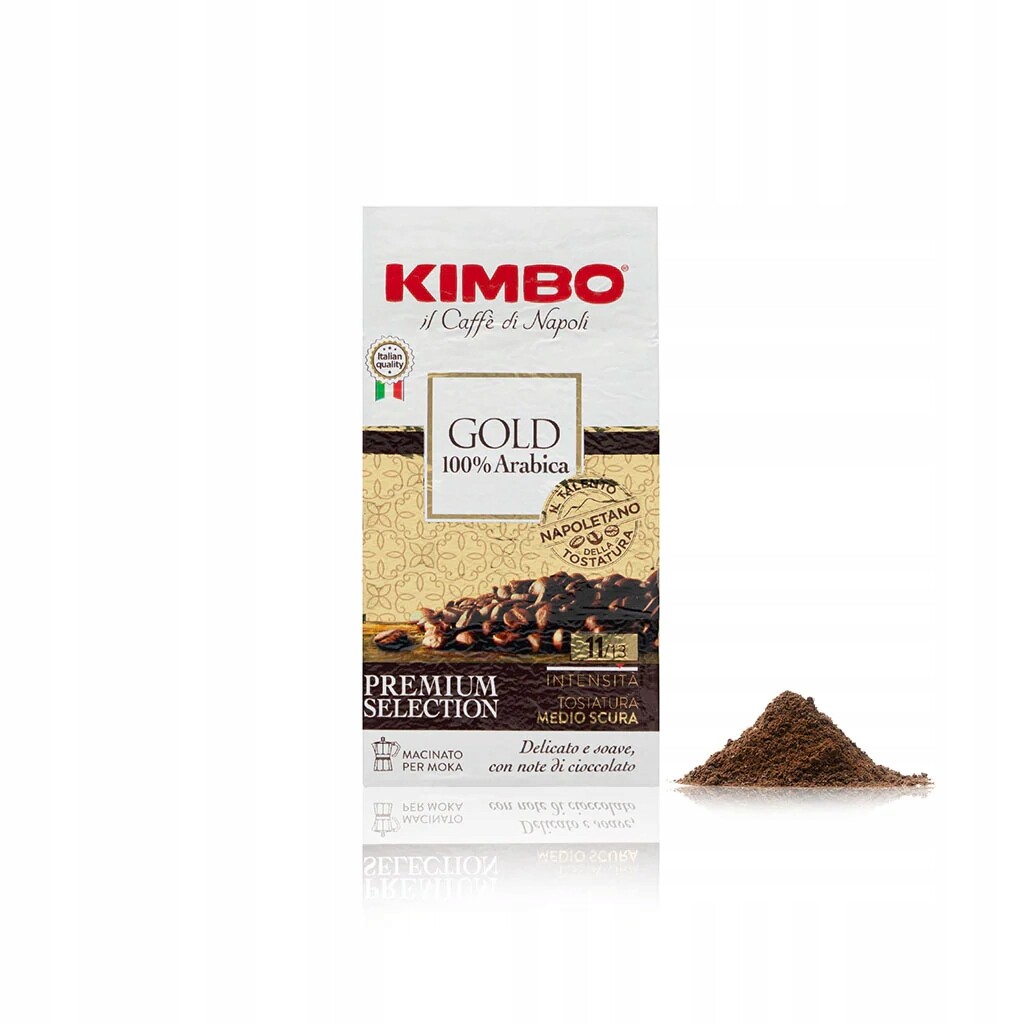 Kimbo Mletá Káva Gold 100% Arabica 250 g Středně tmavá pražená
