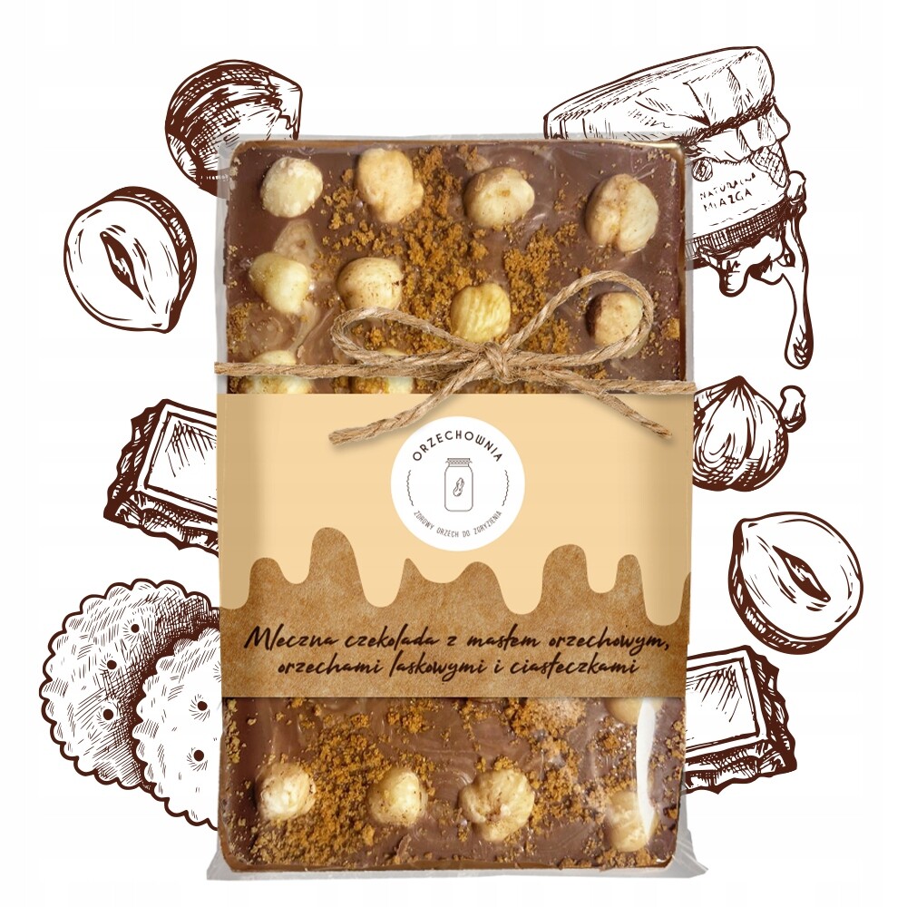 2x Orzechownia Čokoláda Mléčná S Arašídovým Máslem