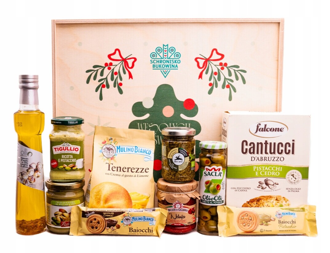 Vánoční dárková sada Italská hostina, velký box Schronisko Bukowina