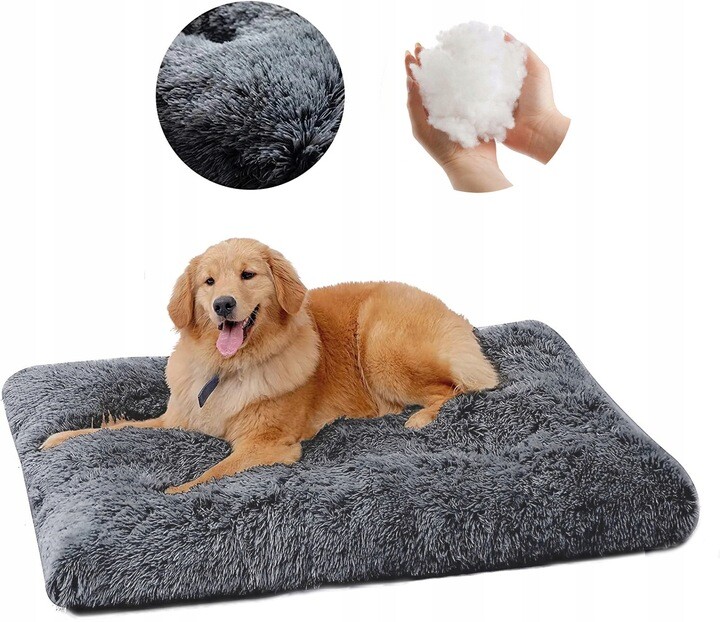 Pelíšek Pro Psa Shaggy 100x70 Měkké Plyšové Chlupaté Potah Premium