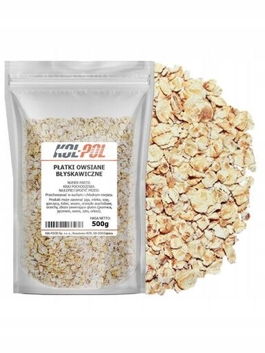 7x Ovesné Okvětní Lístky 500g Přírodní zdravá snídaně, kvalita KolPol