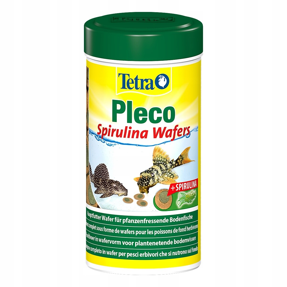 Tetra Pleco Spirulina Wafers 250 ml – krmivo pro býložravé ryby žijící při dně