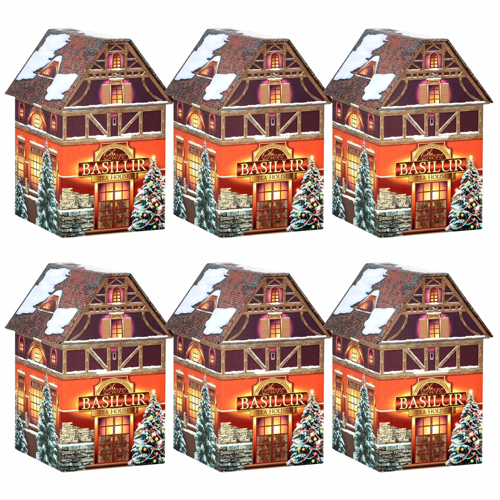 Basilur Vánoční černý čaj čaj v kovové plechovce pro Dárek 6