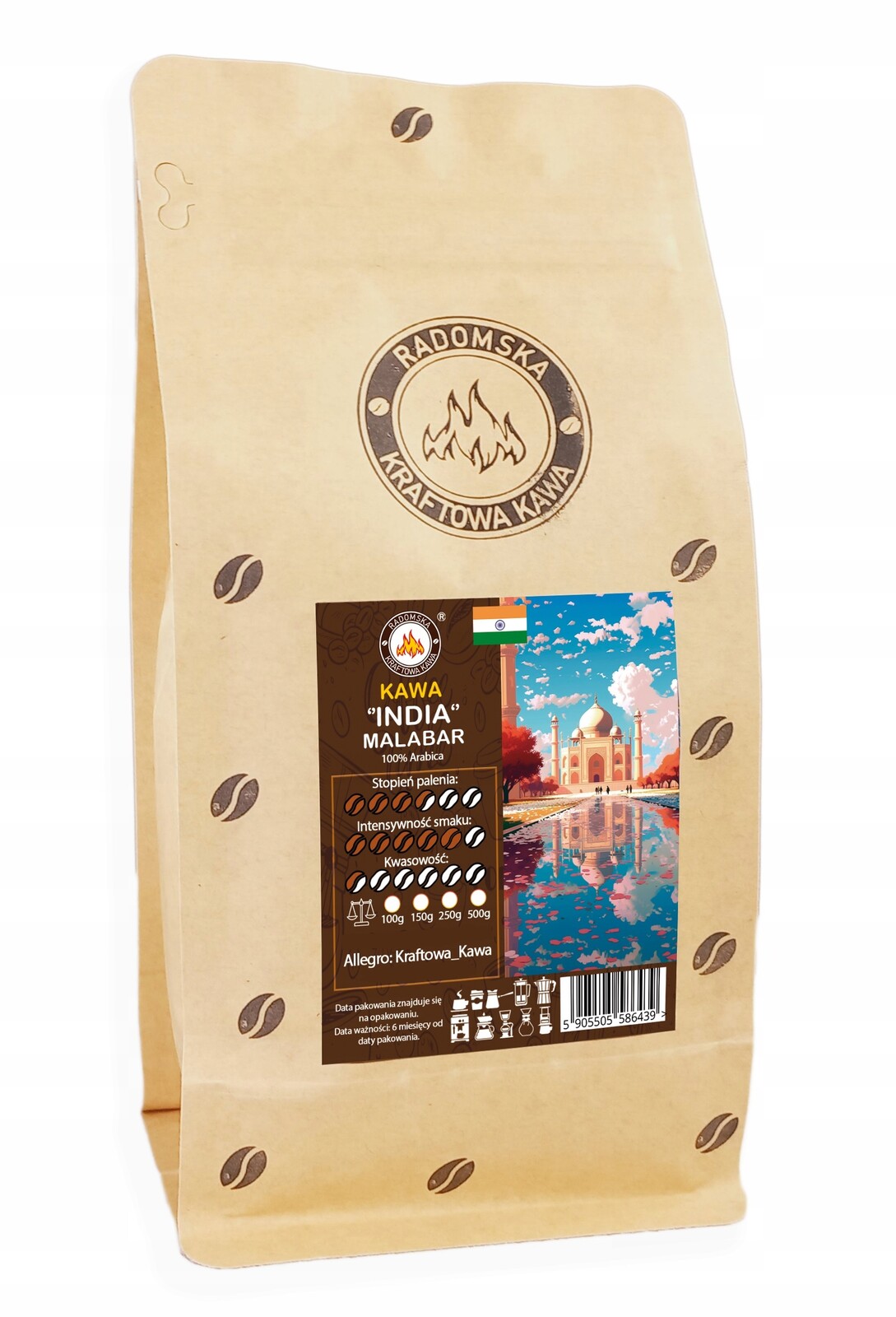 Mletá káva India Monsooned Malabar Aa 500 g