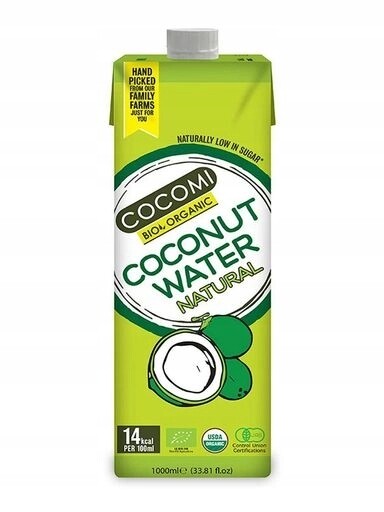 4x Cocomi Kokosová voda přírodní bio 1 l