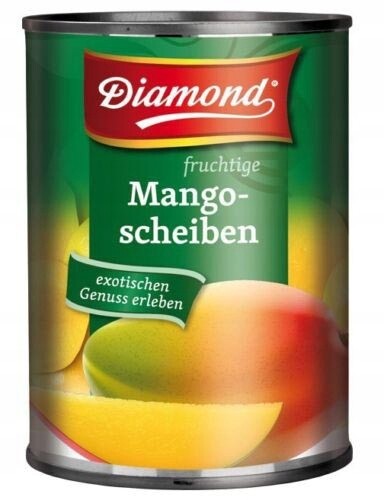 Mango, půlky v mírně slazeném sirupu 425 g Diamond