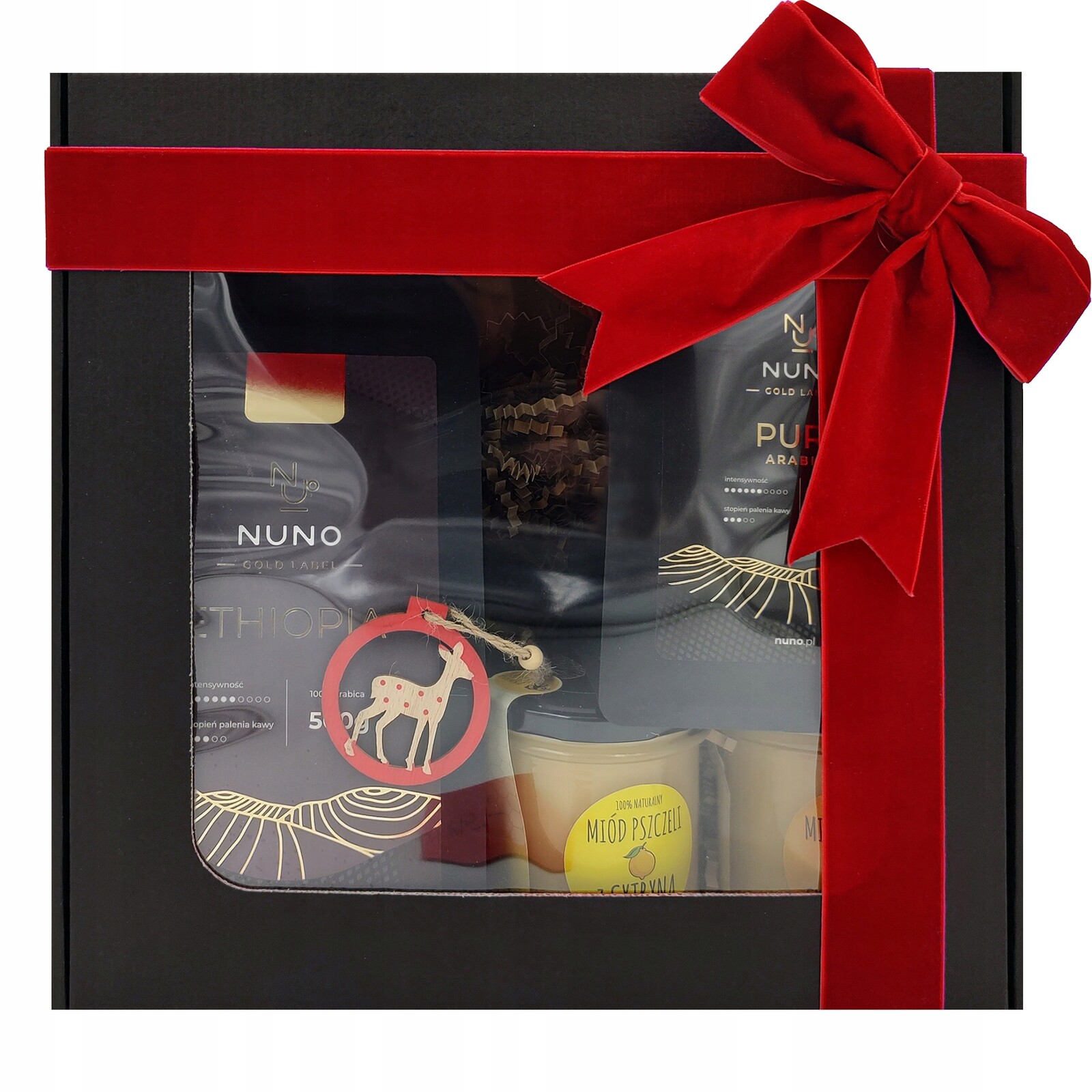 Dárek Box Mikuláš Vánoce Káva Nuno Gold 2xMED