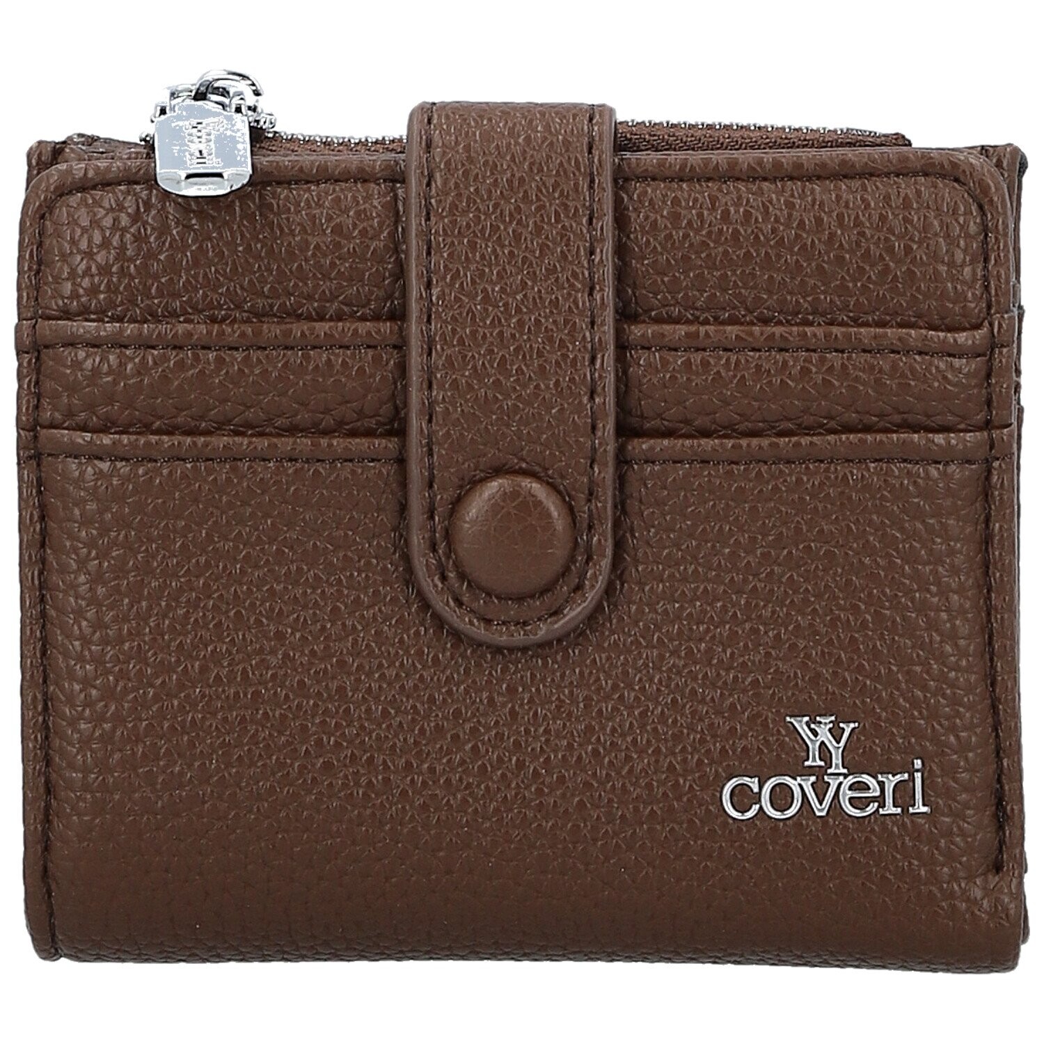 Trendy dámská mini koženková peněženka Coveri Arbi, coffee