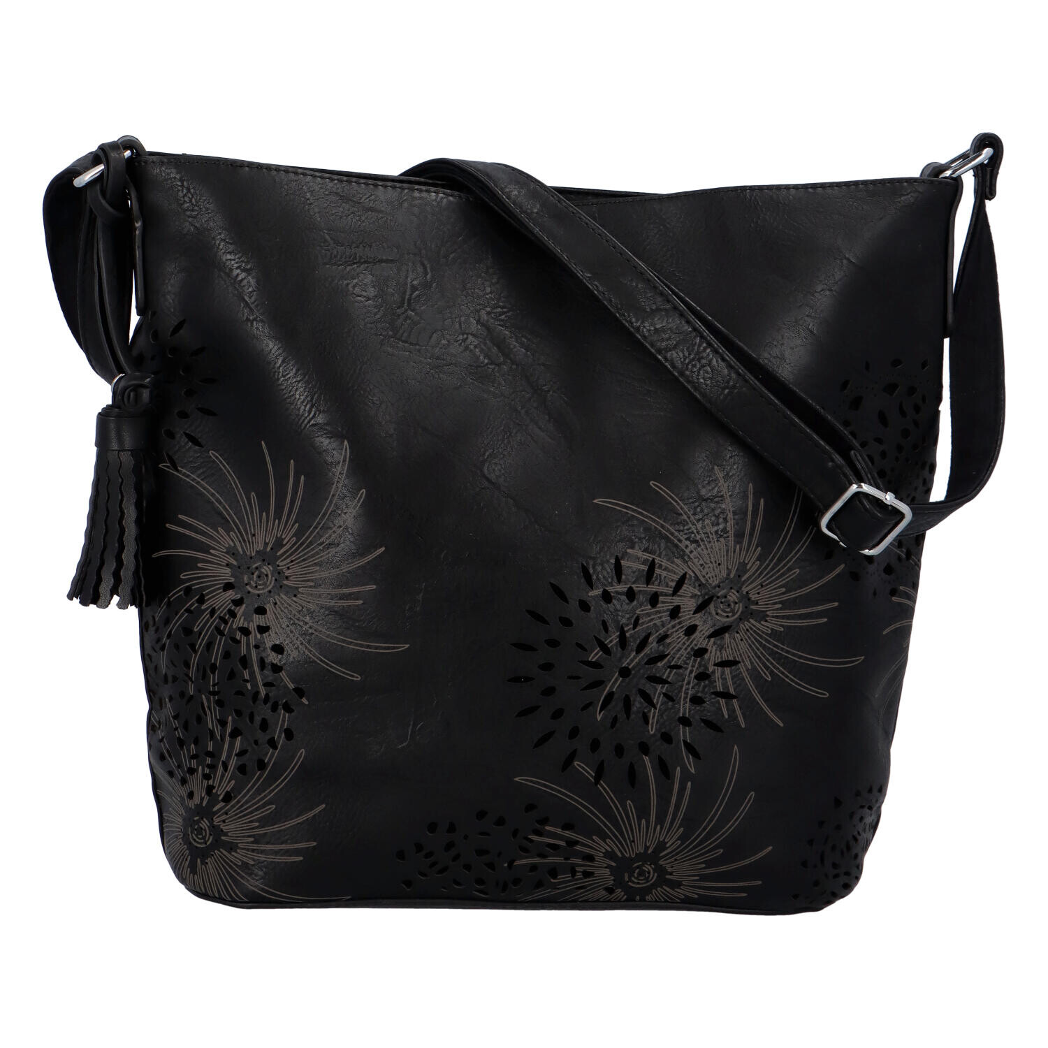 Trendová dámská koženková kabelka Miranda, černá