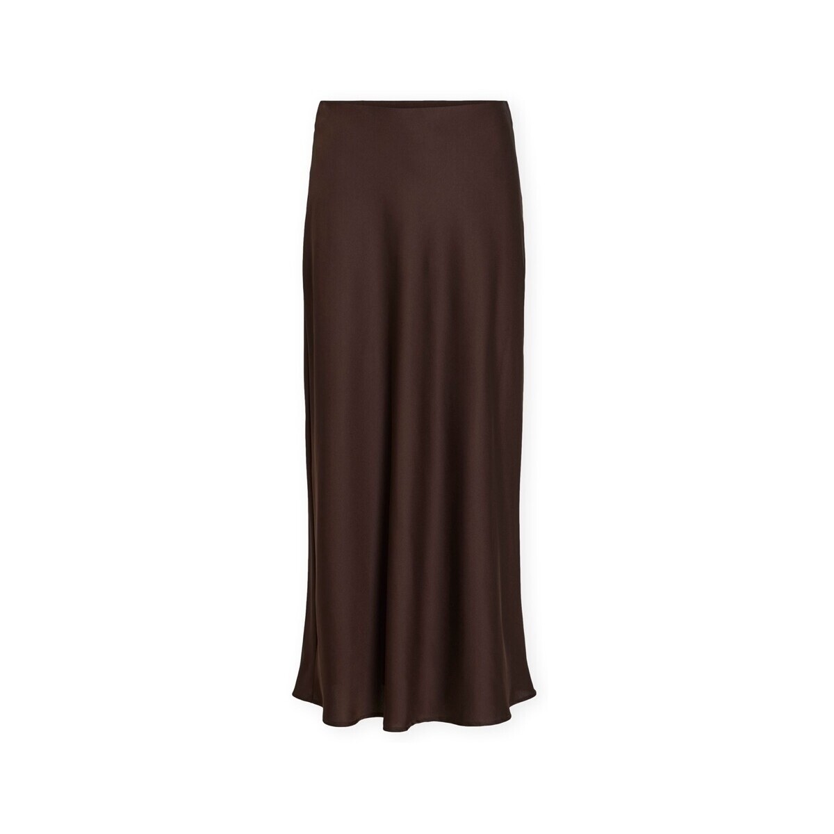 Vila  Noos Elette Skirt - Coffee Bean  Hnědá