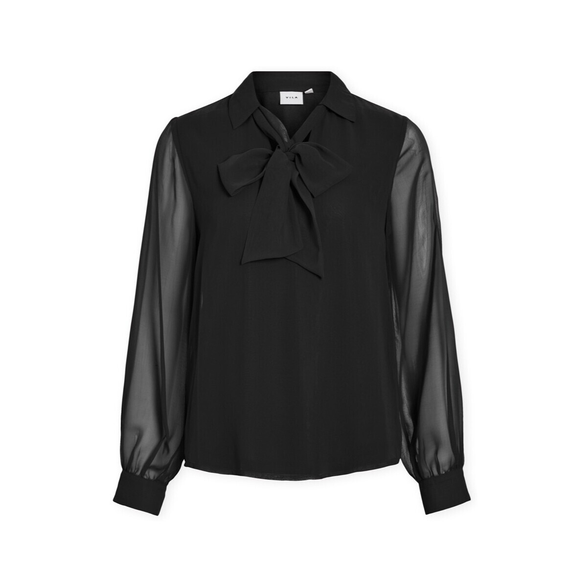 Vila  Top Daliana Kika - Black Beauty  Černá