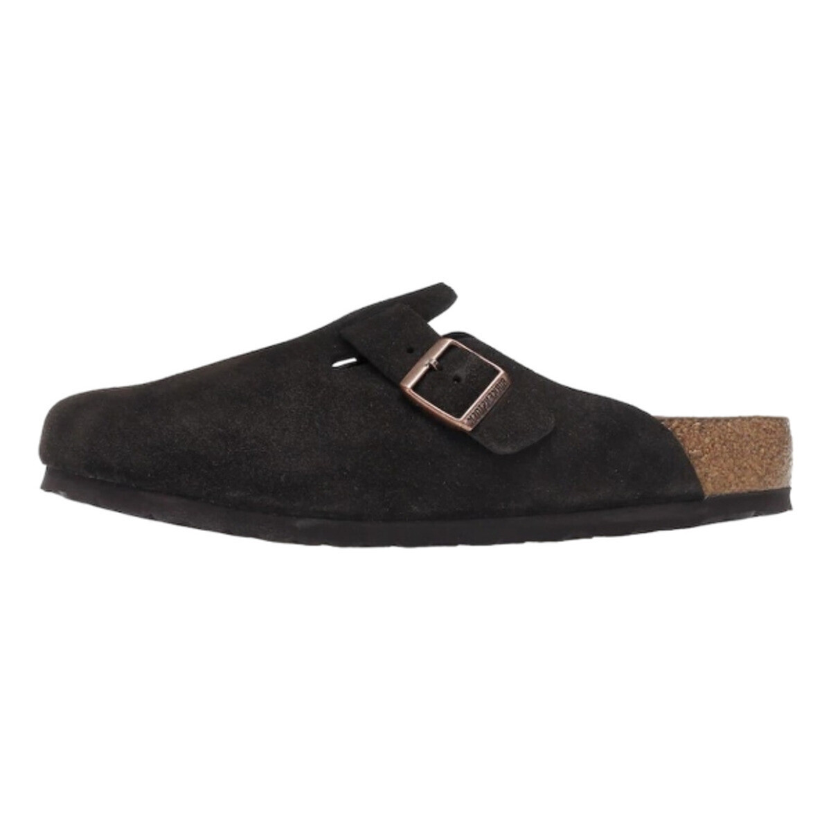 BIRKENSTOCK  Boston Soft Footbed Suede Mocha  Hnědá