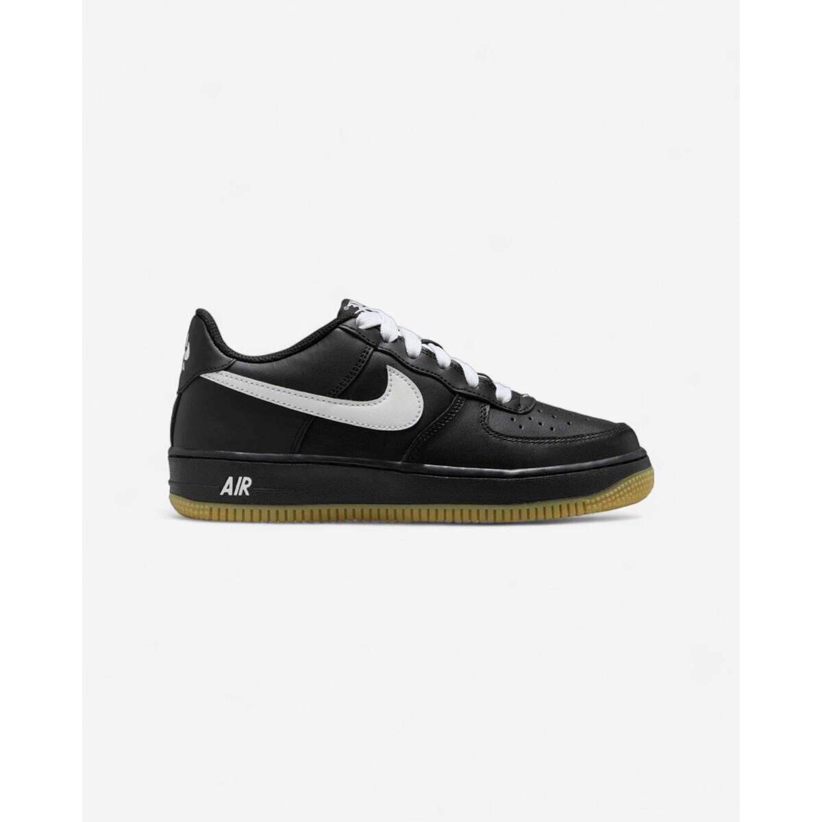 Nike  Air Force 1 Low LV8 Black Gum Light Brown White (GS)  Černá