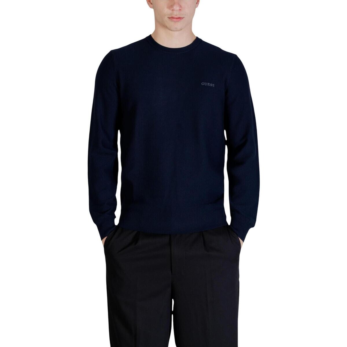Guess  KARIM CN PIQUET STITCH SWTR M6RR21 Z4492  Modrá