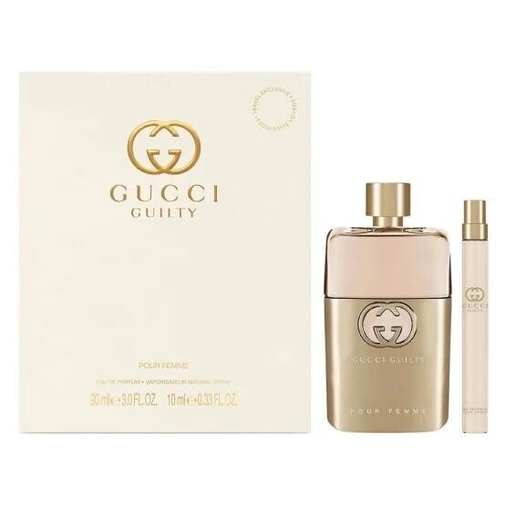 Gucci Guilty Pour Femme dárková sada pro ženy Parfémovaná voda 90 ml + parfémovaná voda 10 ml