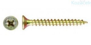 WT WINTECH Vrut 5x 40/24mm Zn kříž.PZ2  100ks (bal.500ks)