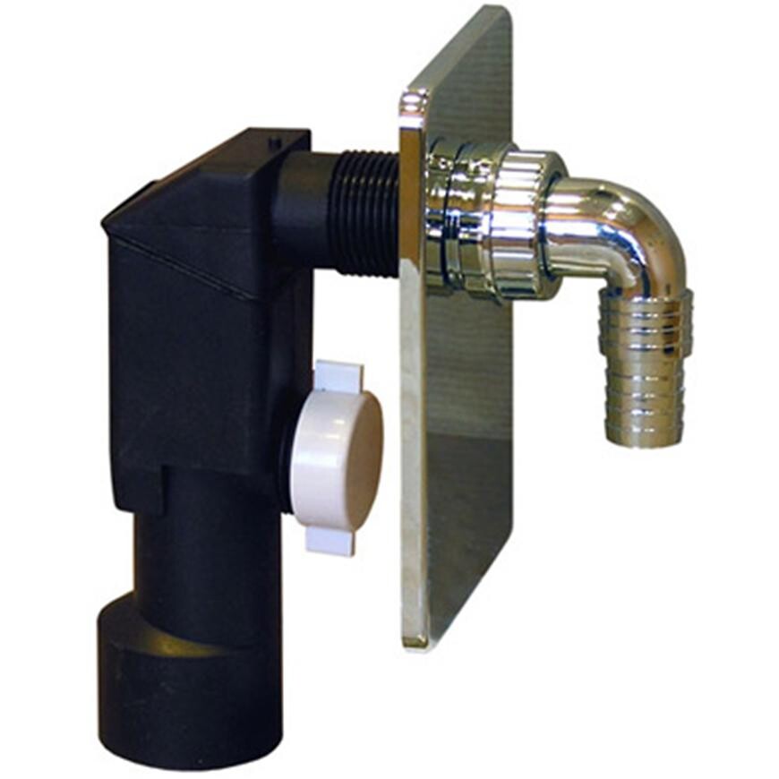 Sifon pračkový podomítkový ABS chromovaný fi 40/50