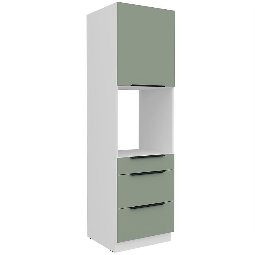 Kuchyňská skříňka Aria SA/WH Anti Fingerprint 60DPS-210 1F 3S