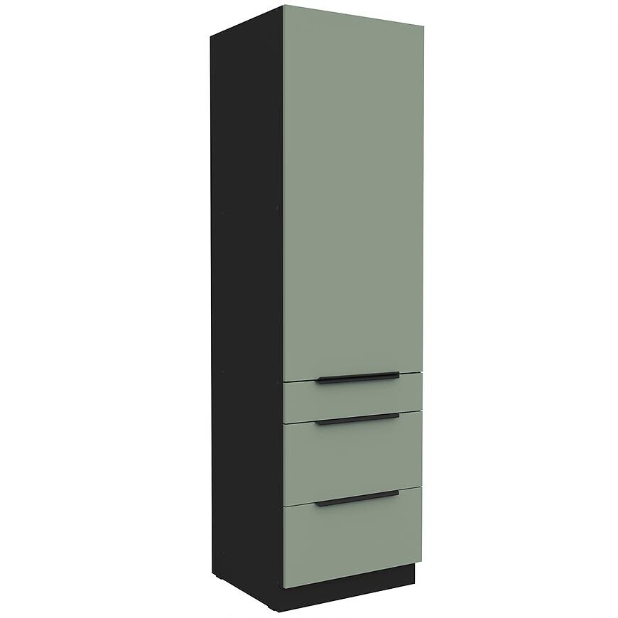 Kuchyňská skříňka Aria SA/BL Anti Fingerprint 60DKS-210 1F 3S