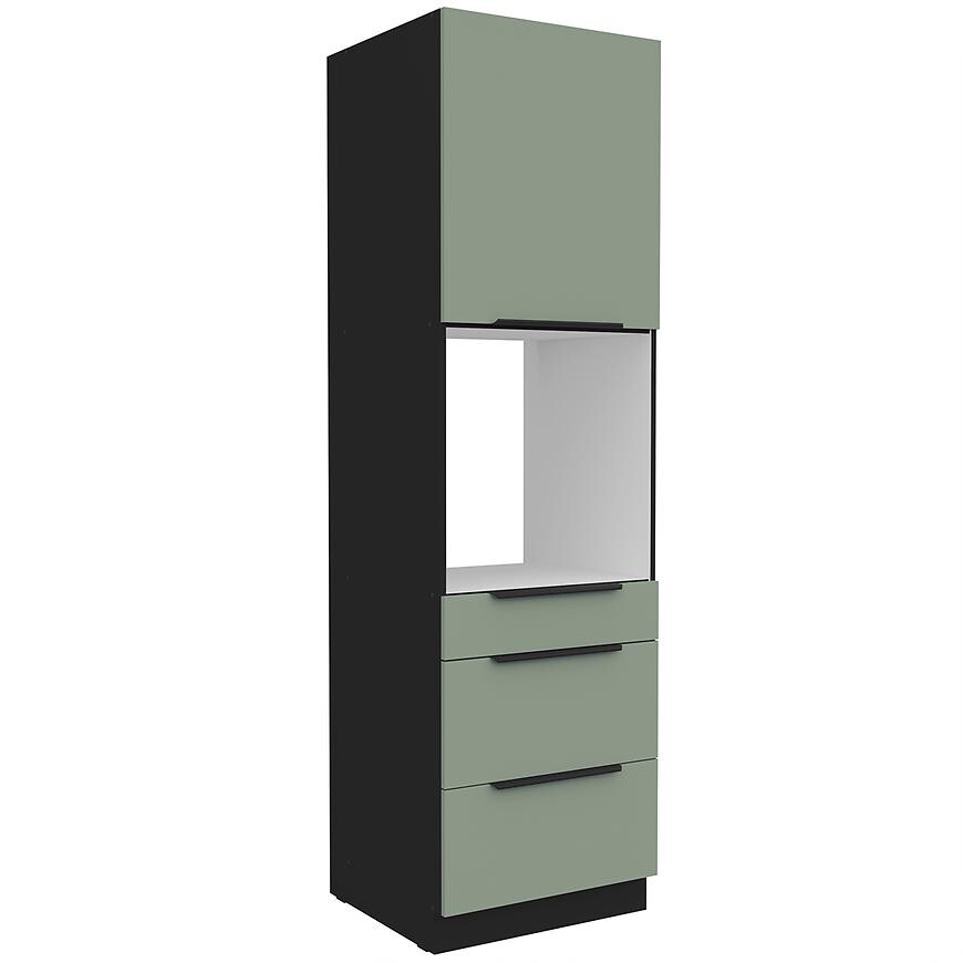 Kuchyňská skříňka Aria SA/BL Anti Fingerprint 60DPS-210 1F 3S