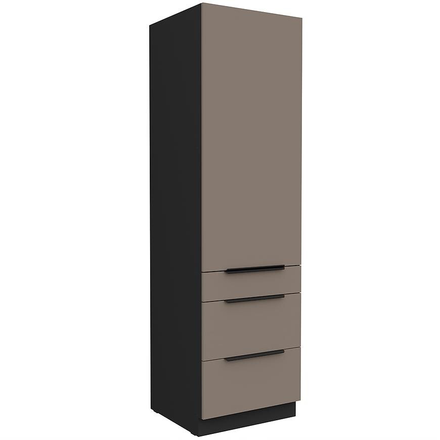 Kuchyňská skříňka Aria TA/BL Anti Fingerprint 60DKS-210 1F 3S