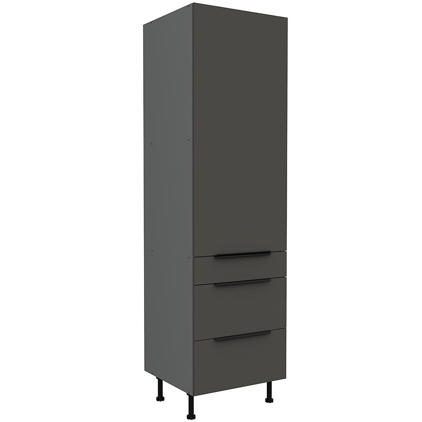 Kuchyňská skříňka Aria GR/ANT Anti Fingerprint 60DKS-215 1F 3S