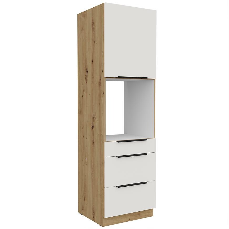 Kuchyňská skříňka Aria WH/AR Anti Fingerprint 60DPS-210 1F 3S