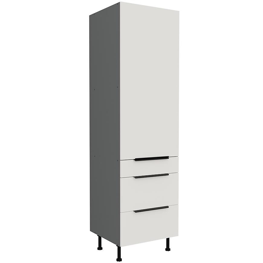 Kuchyňská skříňka Aria WH/ANT Anti Fingerprint 60DKS-215 1F 3S