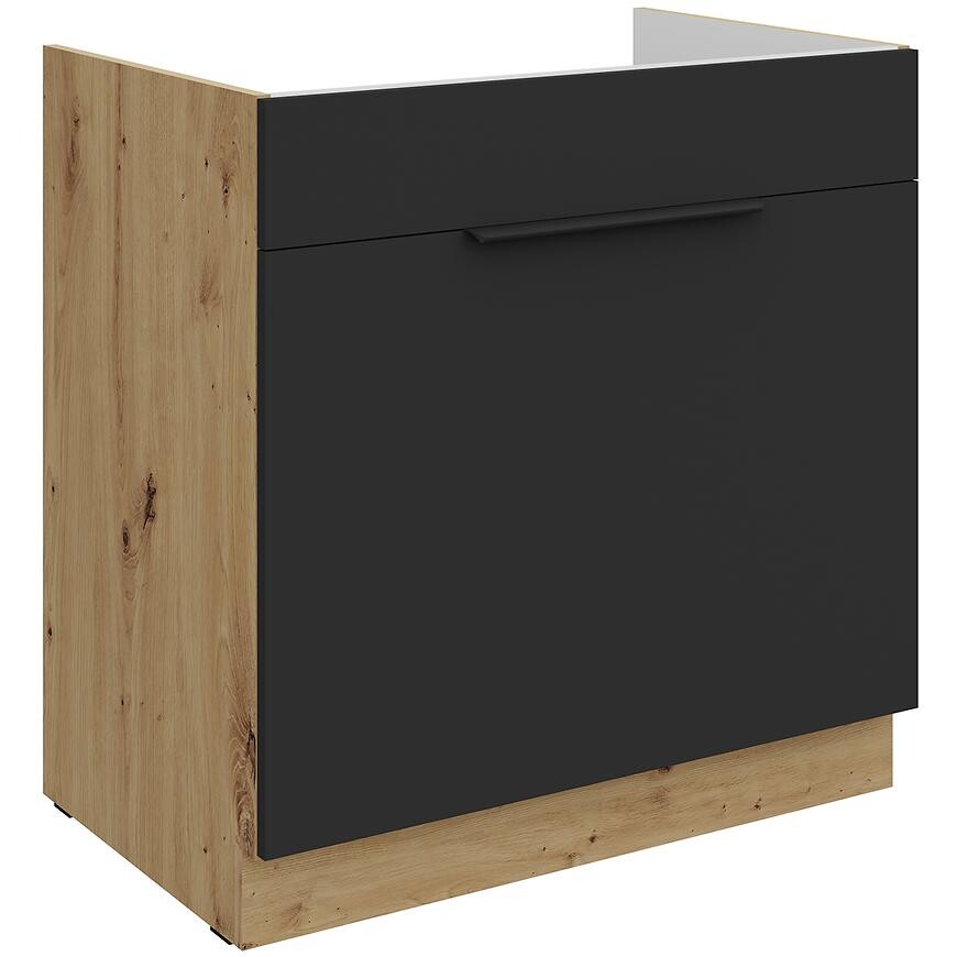 Kuchyňská skříňka Aria BL/AR Anti Fingerprint 80zl 1s Bb