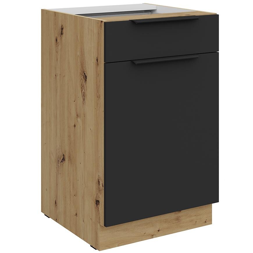 Kuchyňská skříňka Aria BL/AR Anti Fingerprint 50d 1f 1s Bb