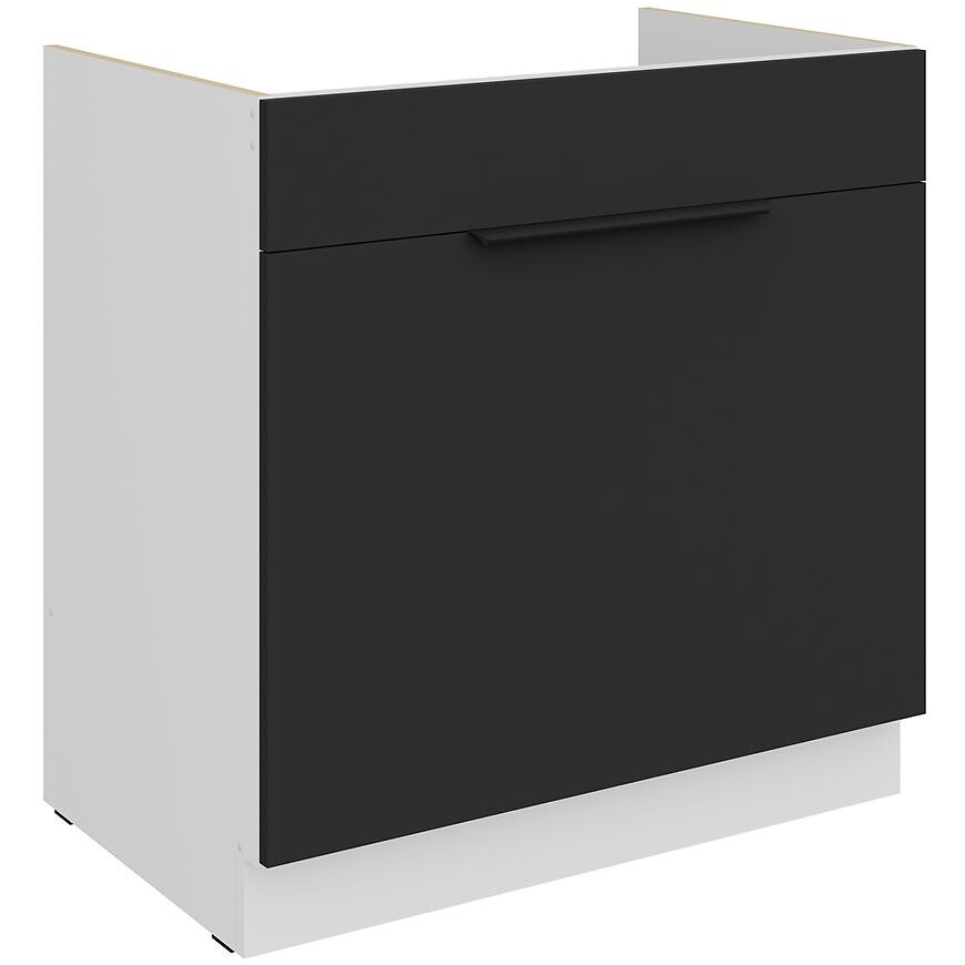 Kuchyňská skříňka Aria BL/WH Anti Fingerprint 80zl 1s Bb