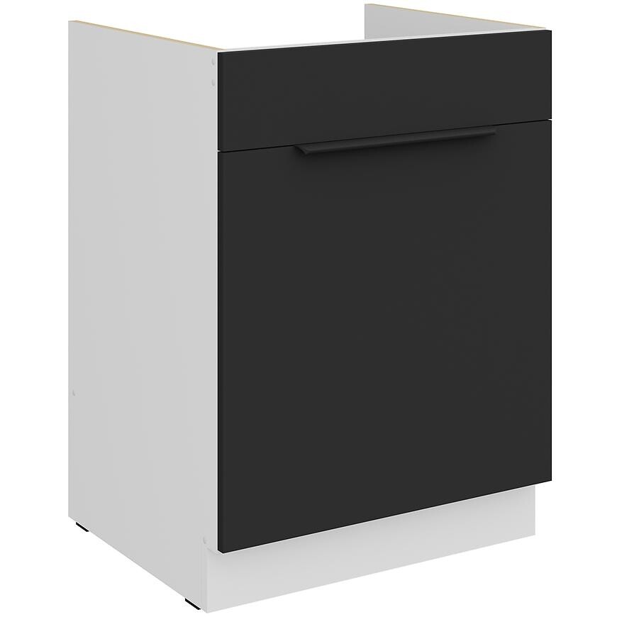 Kuchyňská skříňka Aria BL/WH Anti Fingerprint 60zl 1s Bb