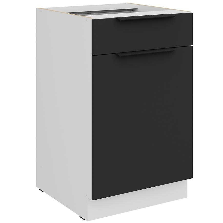 Kuchyňská skříňka Aria BL/WH Anti Fingerprint 50d 1f 1s Bb