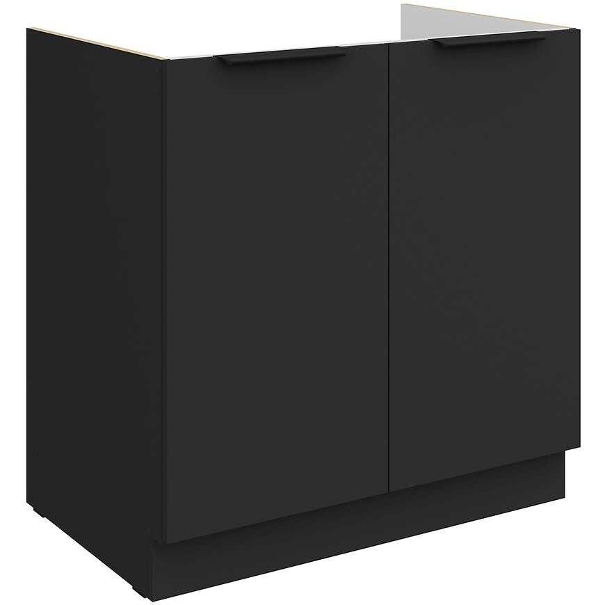 Kuchyňská skříňka Aria BL/BL Anti Fingerprint 80zl 2f Bb