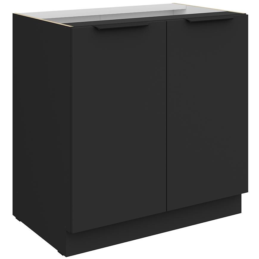 Kuchyňská skříňka Aria BL/BL Anti Fingerprint 80d 2f Bb