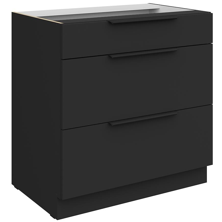 Kuchyňská skříňka Aria BL/BL Anti Fingerprint 80d 3s Bb