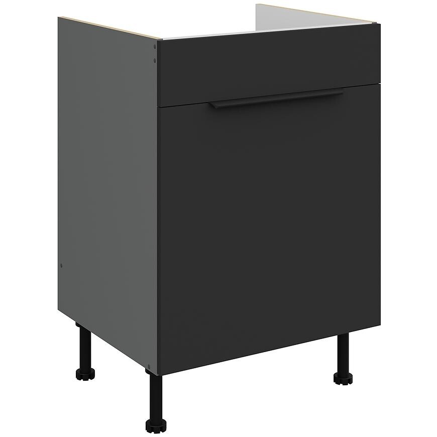 Kuchyňská skříňka Aria BL/ANT Anti Fingerprint 60zl 1s Bb