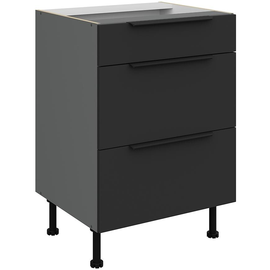 Kuchyňská skříňka Aria BL/ANT Anti Fingerprint 60d 3s Bb