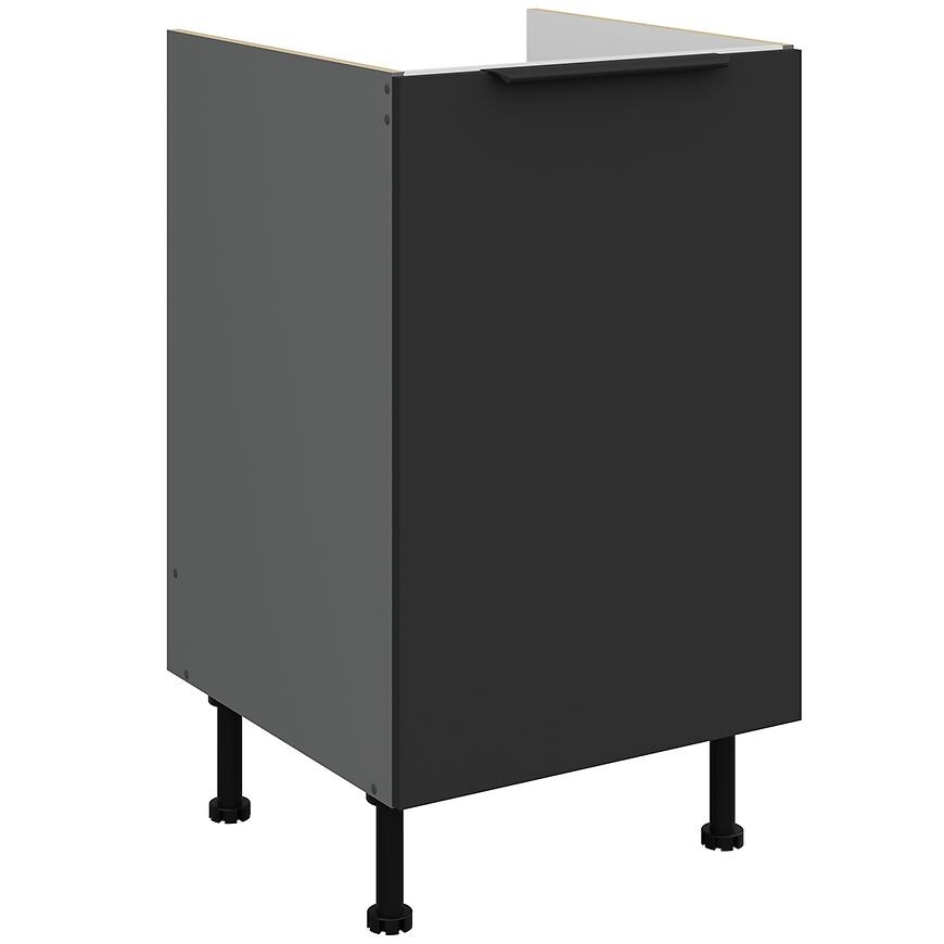 Kuchyňská skříňka Aria BL/ANT Anti Fingerprint 50zl 1f Bb