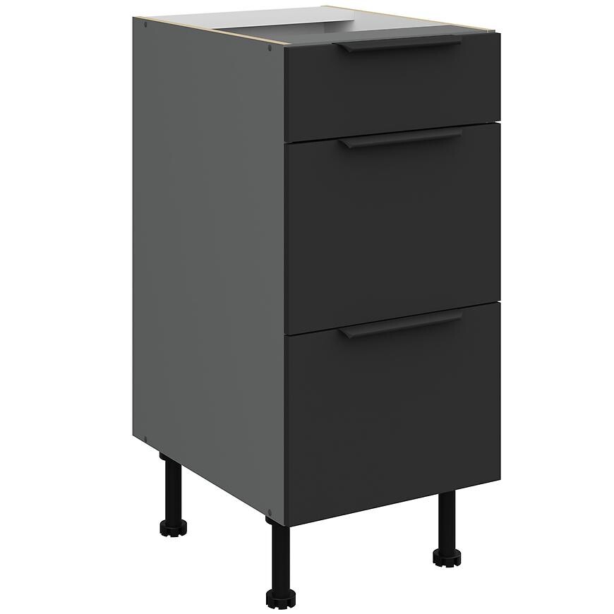 Kuchyňská skříňka Aria BL/ANT Anti Fingerprint 40d 3s Bb